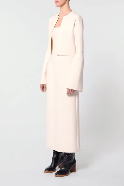 Gabriela Hearst Katlin Knit Jacket In Ivory Merino Wool In Ivory