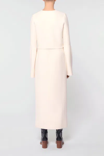 Gabriela Hearst Katlin Knit Jacket In Ivory Merino Wool In Ivory