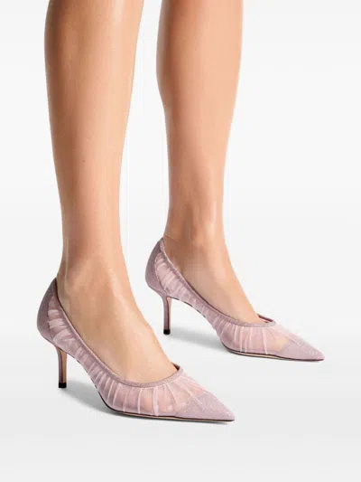 Jimmy Choo Purple Pointed Toe Pumps In Multicolor