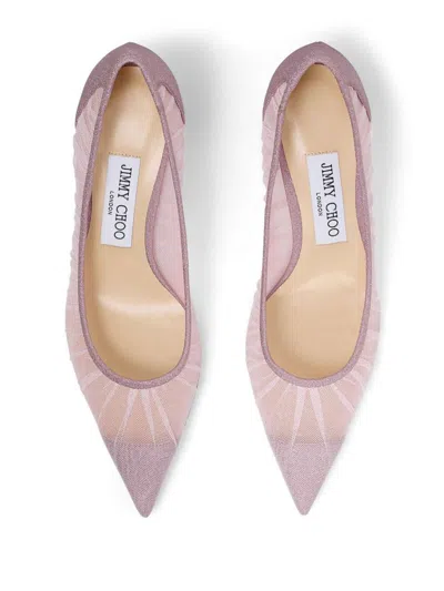 Jimmy Choo Purple Pointed Toe Pumps In Multicolor