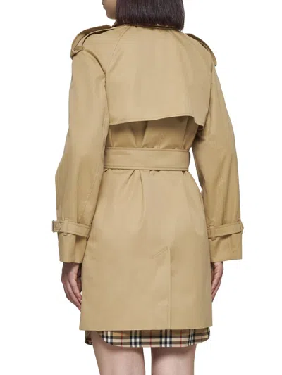 Shop Burberry Coats In Beige