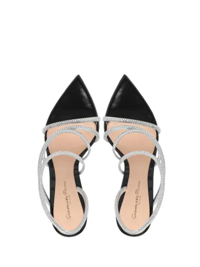 Shop Gianvito Rossi Crystal Ettie In Black