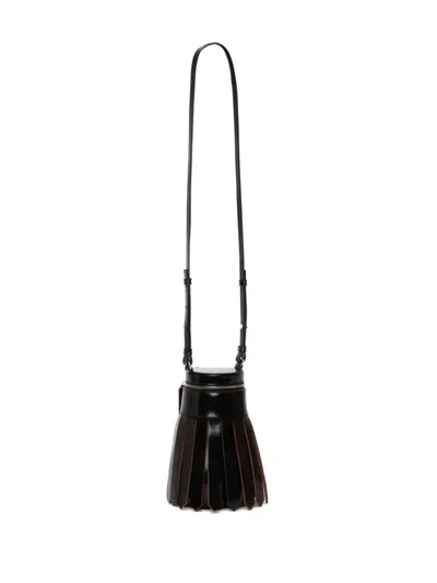 Shop Jw Anderson J.w. Anderson Tassel-design Leather Bag In Black