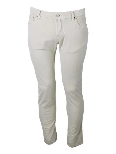 Shop Jacob Cohen Trousers In Beige