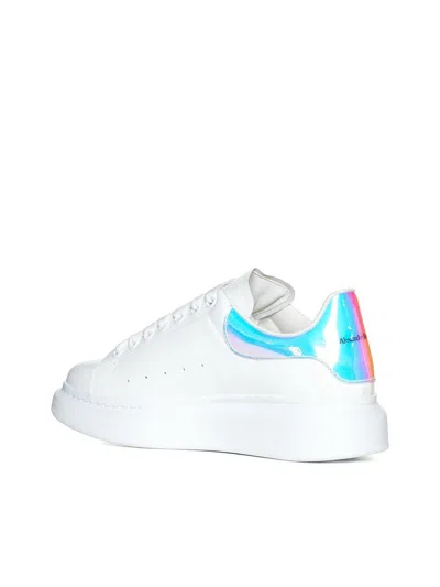 Shop Alexander Mcqueen Sneakers In White/shock Pink