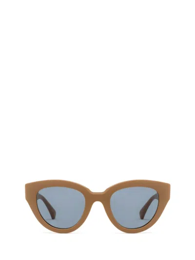 Shop Max Mara Sunglasses In Matte Light Brown