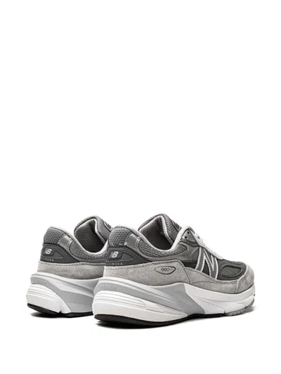 New Balance Grey Low Top Sneakers With Logo Detail In Suede And Tech Fabric Man In Grey