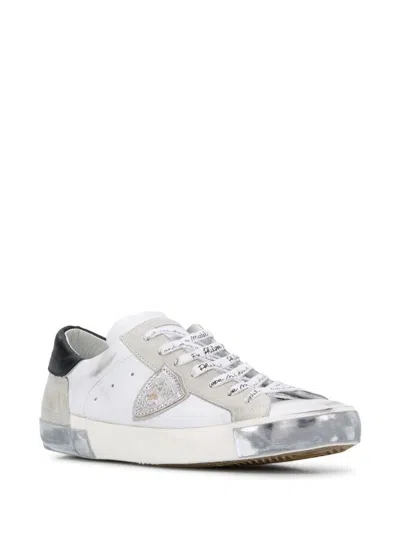 Shop Philippe Model Prsx Low Man Sneakers Shoes In White