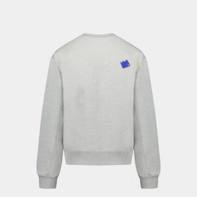 Ader Error Gray Significant Patch Long Sleeve T-shirt In Grey