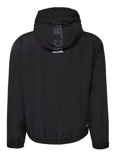 Moncler Padded Technical Poplin Jacket For Outdoor Activities In Black