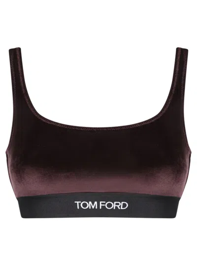 Shop Tom Ford Tops In Brown