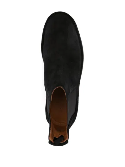 Dolce & Gabbana Black Pull-on Ankle Boots With Dg Logo In Black