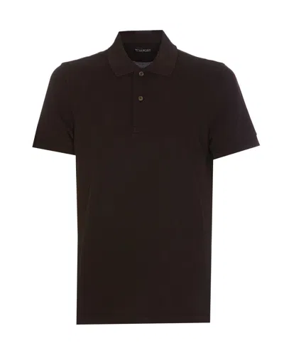 Shop Tom Ford T-shirts And Polos In Brown