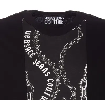 Shop Versace Jeans Couture T-shirts And Polos In Black