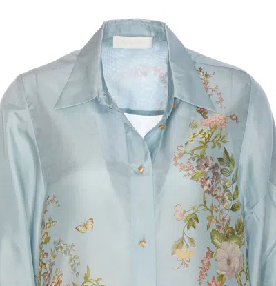 Shop Zimmermann Shirts In Blue