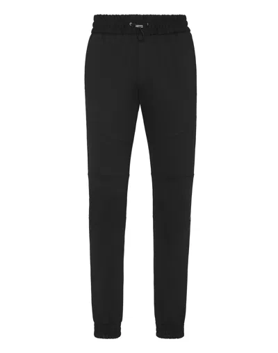 Philipp Plein Toggle-fastening Track Pants In Black