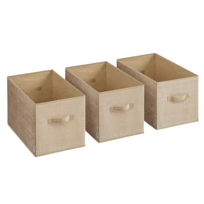 Breebe Storage Baskets, Set Of 3 Fabric Storage Bins, 19.7 X 11.8 X 11.8 Inches, Foldable Closet Organizer