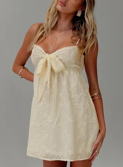 Princess Polly Granno Mini Dress In Lemon