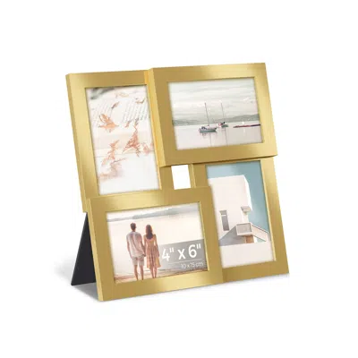 Breebe 4x6 Collage Picture Frames, Family Photo Collage Frame Set Of 4 For Wall Decor