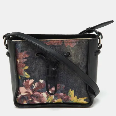 3.1 Phillip Lim Multicolor Floral Print Canvas And Leather Crossbody Bag In Multi