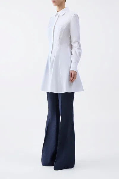 Gabriela Hearst Garcia Cotton-poplin Top In White