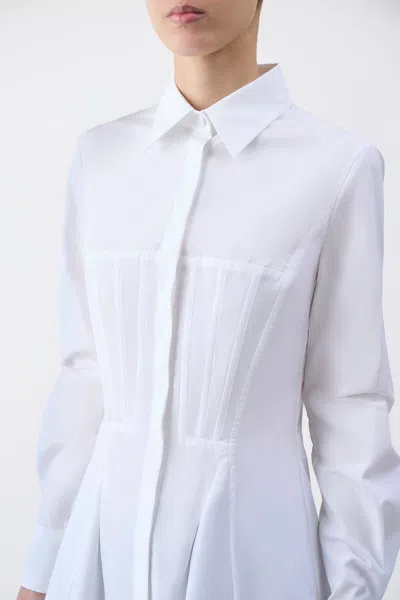 Gabriela Hearst Garcia Cotton-poplin Top In White