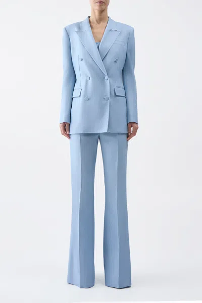 Gabriela Hearst Gavin Blazer 42 In Stone Blue