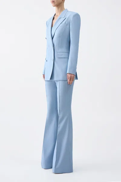 Gabriela Hearst Gavin Blazer 42 In Stone Blue