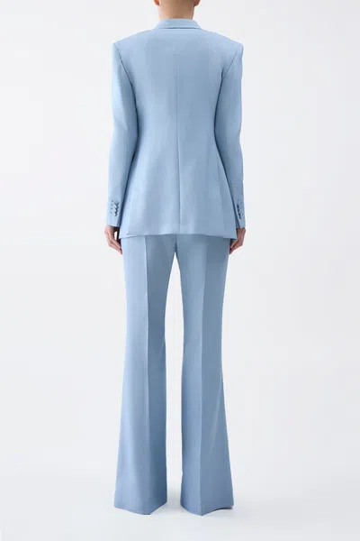 Gabriela Hearst Gavin Blazer 42 In Stone Blue