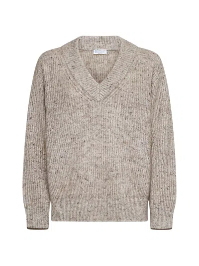 Shop Brunello Cucinelli Sweaters In Brown