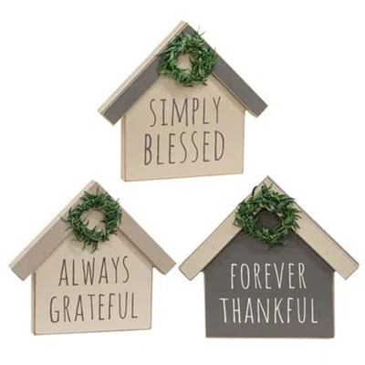 Homegifo Forever Thankful House Sitter 3 Asstd.