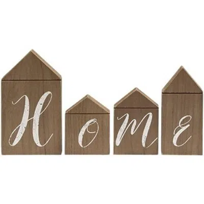 Homegifo *4/set "home" House Blocks