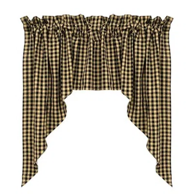 Homegifo 2/set Black Check Swags