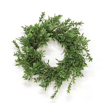 Homegifo Heritage Boxwood Candle Ring 6.5"
