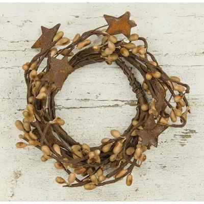 Homegifo Pip Berry Ring With Stars Teastain 2"