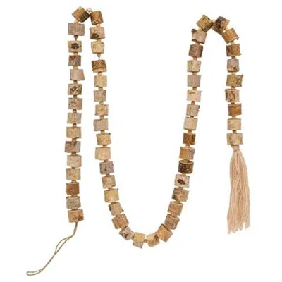 Homegifo *natural Birch Bead Garland