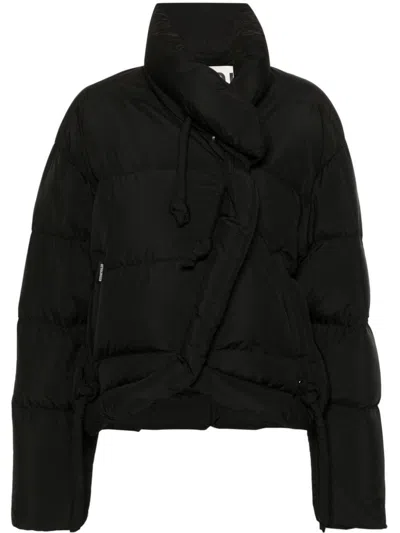 Ottolinger Asymmetric Short Down Jacket In Black