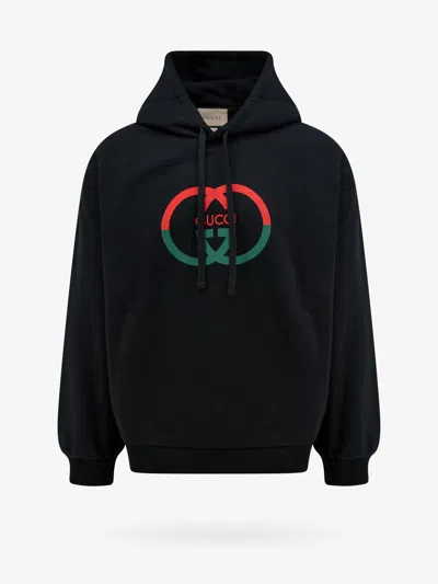 Shop Gucci Man  Man Black Sweatshirts