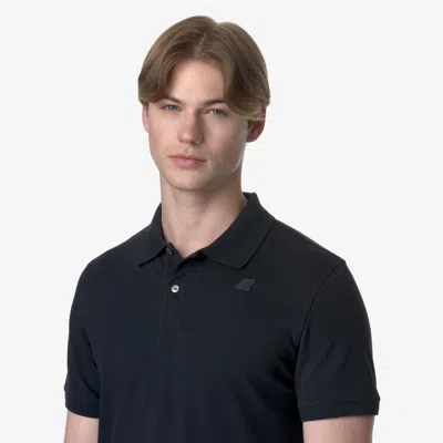K-way Amedee Pique Polo Shirt In Black
