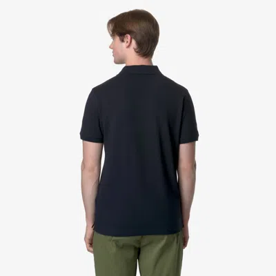 K-way Amedee Pique Polo Shirt In Black