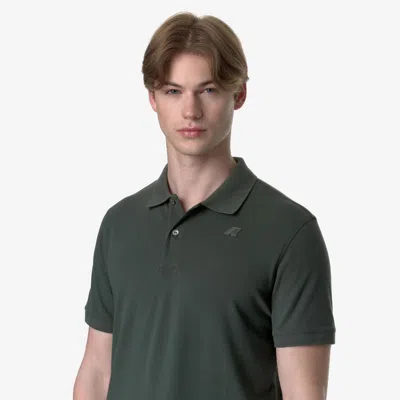 K-way Short-sleeved Polo Shirt In Black