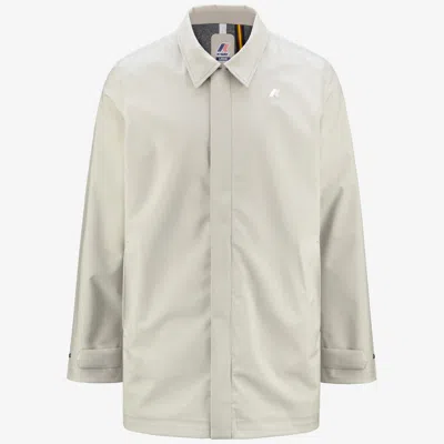 K-way Beige Polyamide Men Jacket