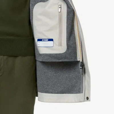 K-way Beige Polyamide Men Jacket