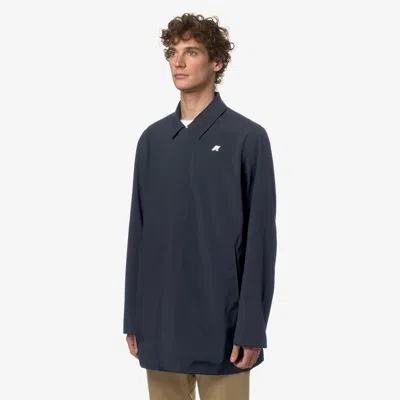 K-way Benny Warm Ottoman Jacket In Blue