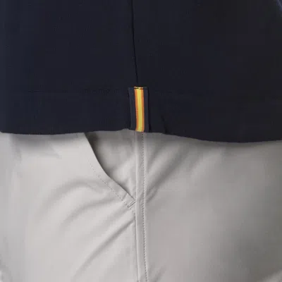 K-way Neckline Crew Short Sleeves In Blue