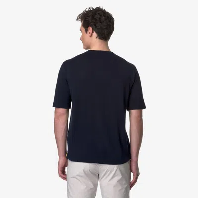 K-way Neckline Crew Short Sleeves In Blue