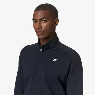 K-way Short High Neck Ribbed Cuffs Jacket In Black
