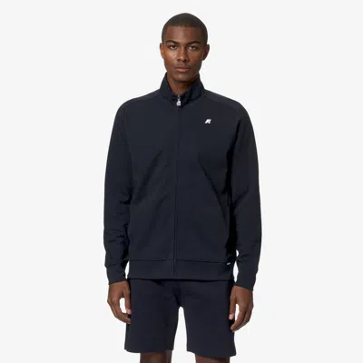 K-way Short High Neck Ribbed Cuffs Jacket In Black