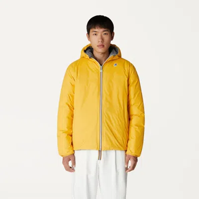 K-way Man Jacket Acid Green Size Xxs Polyamide