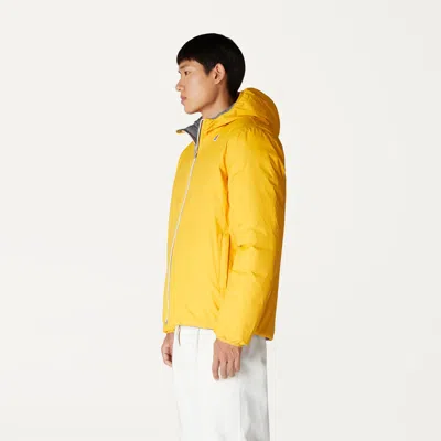 K-way Man Jacket Acid Green Size Xxs Polyamide